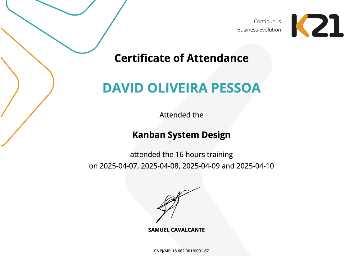 Certificado K21
